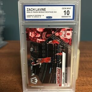 Zach Lavine 2020/21 Panini Mosaic Montage Gem Mint 10